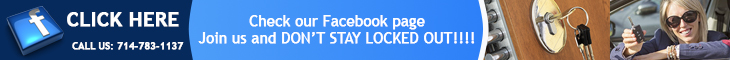 Join us on Facebook - Locksmith Tustin